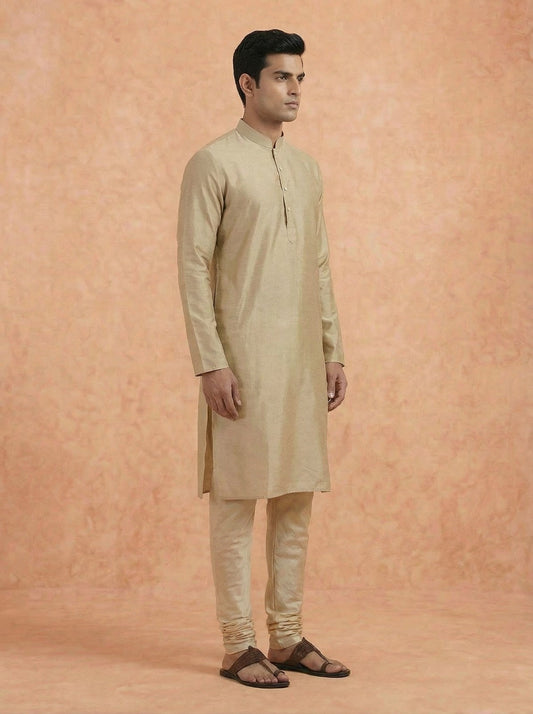 Men Brown Kurta