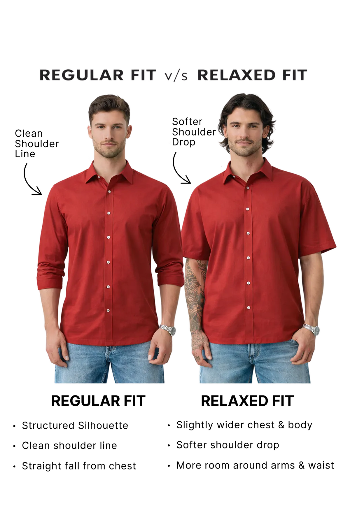 Men's Black Relaxed Fit Checkered Casual Shirt
