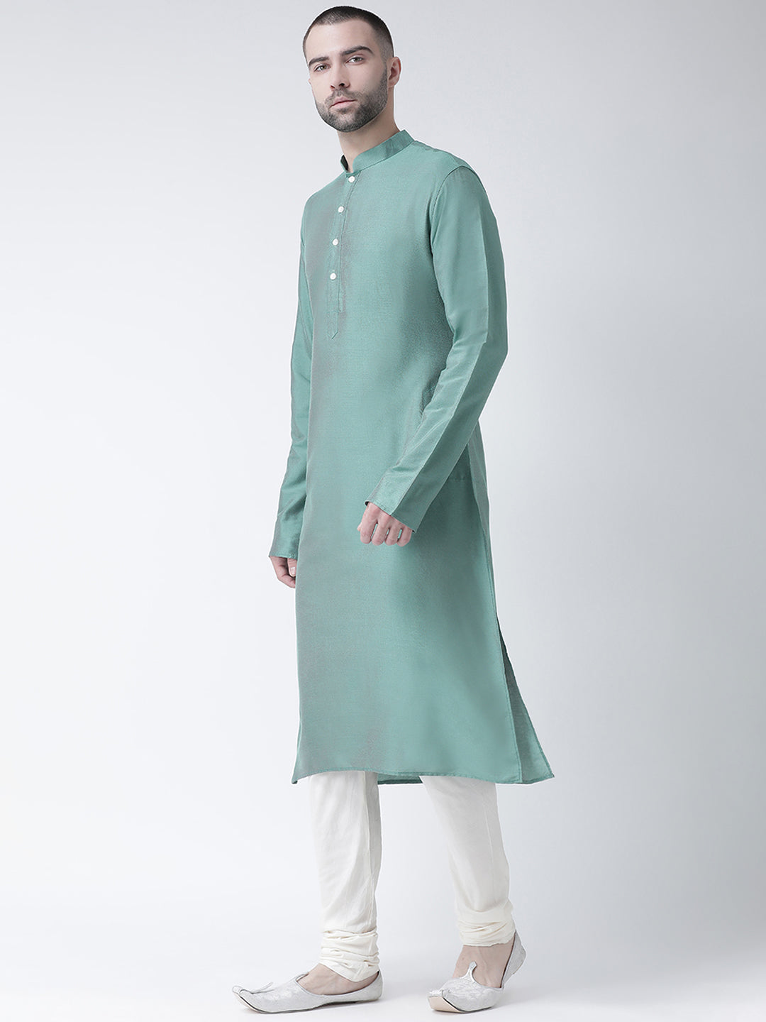 Men's Peacock Green Kurta