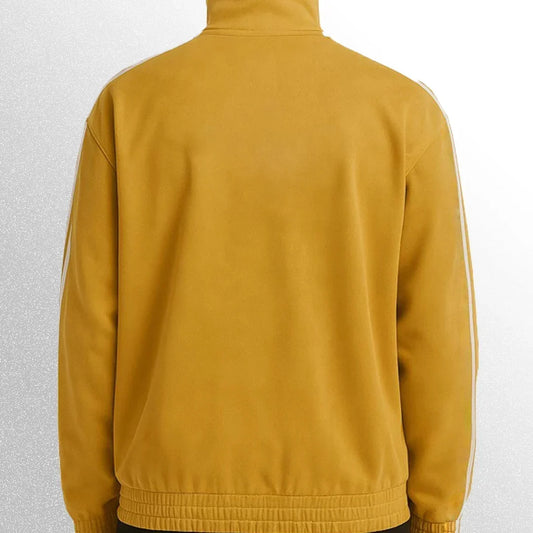 Mustard Yellow Mandarin Collar Jacket