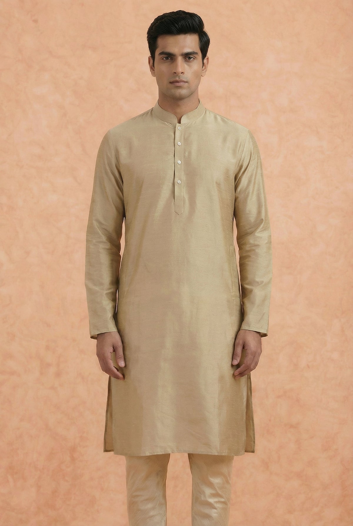 Men Brown Kurta