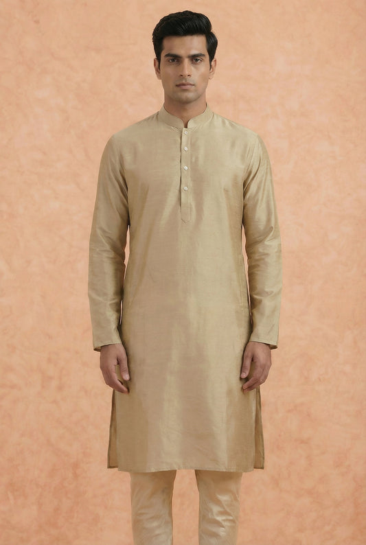 Men Brown Kurta