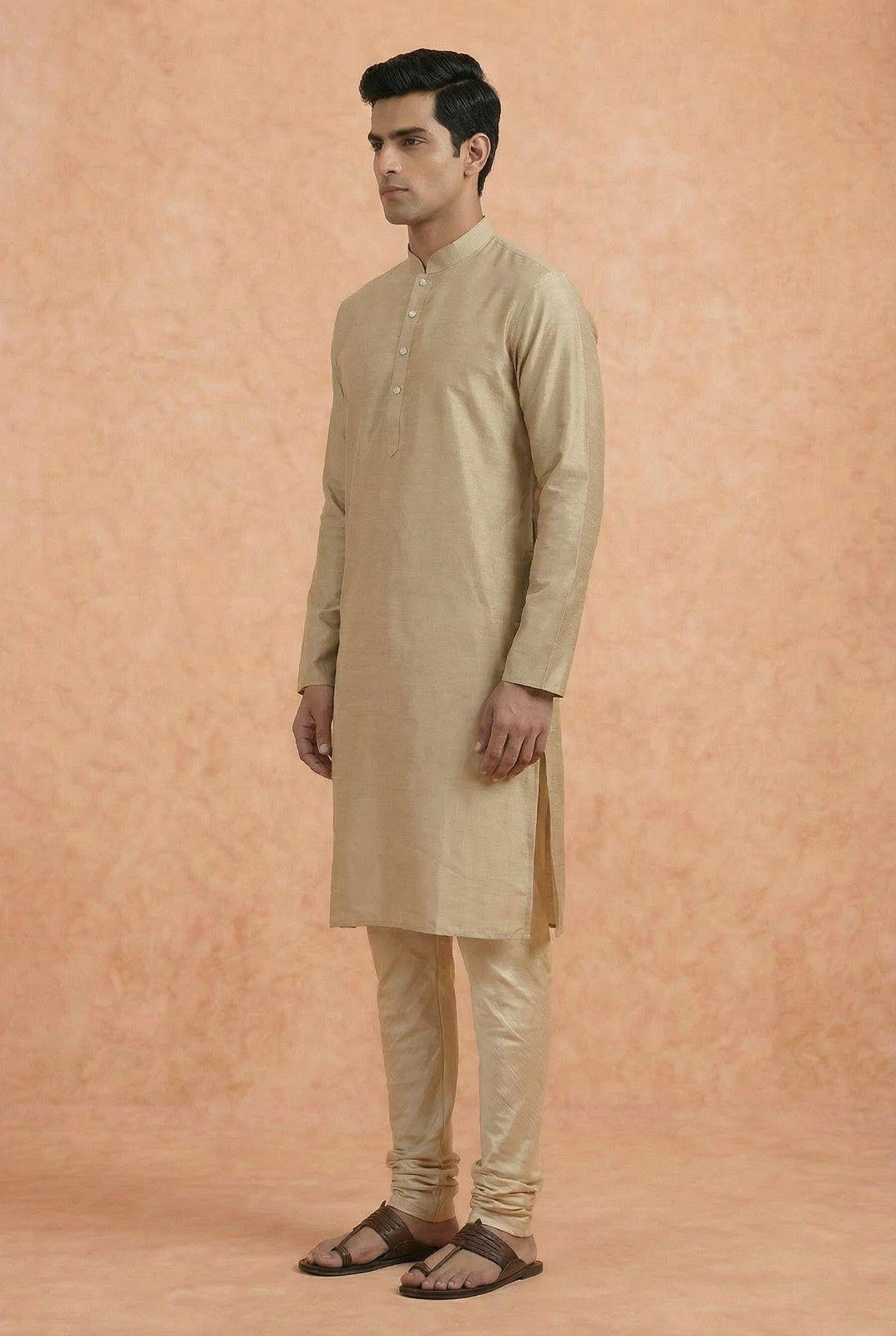 Men Brown Kurta