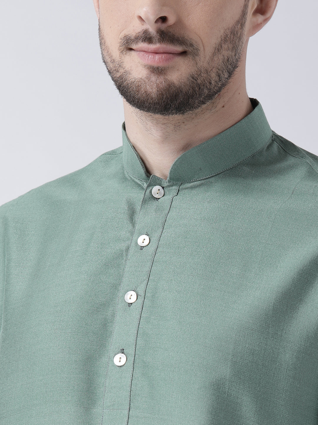 Men's Olive Green Kurta