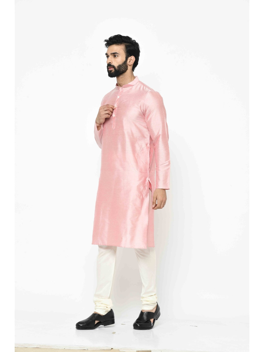 Men's Light Pink Kurta