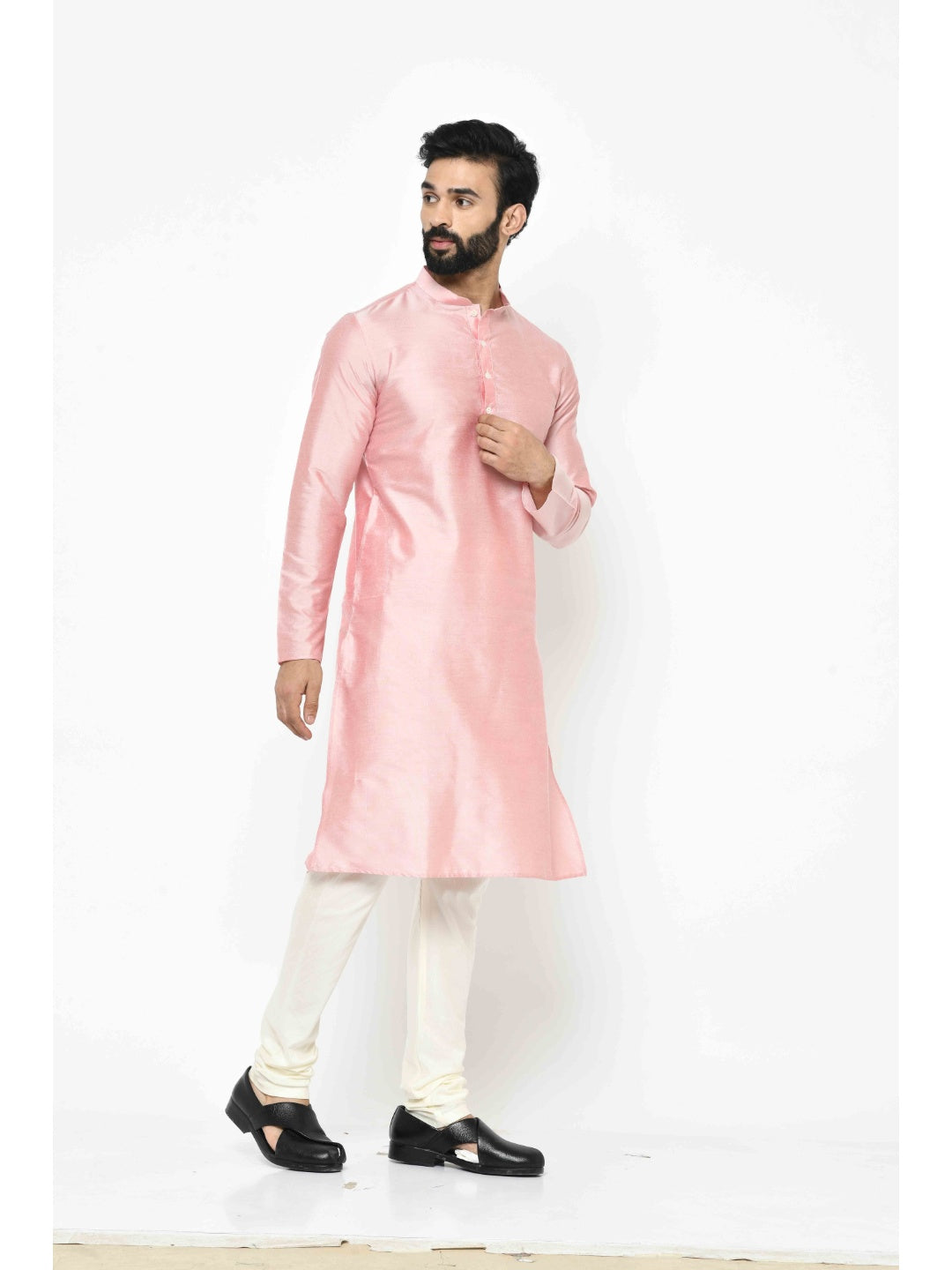 Men's Light Pink Kurta
