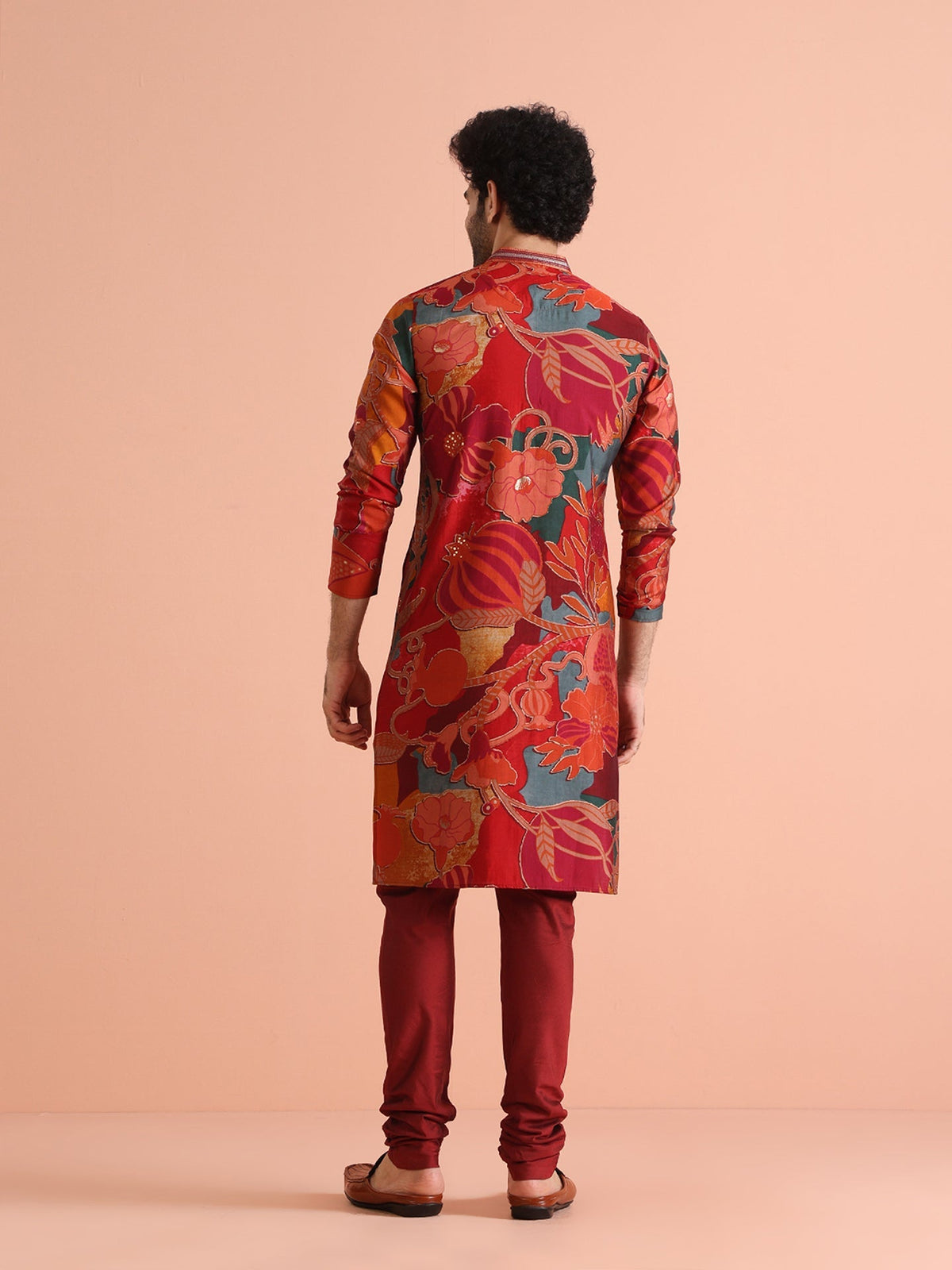 Multi Color Cotton Printed Long Kurta