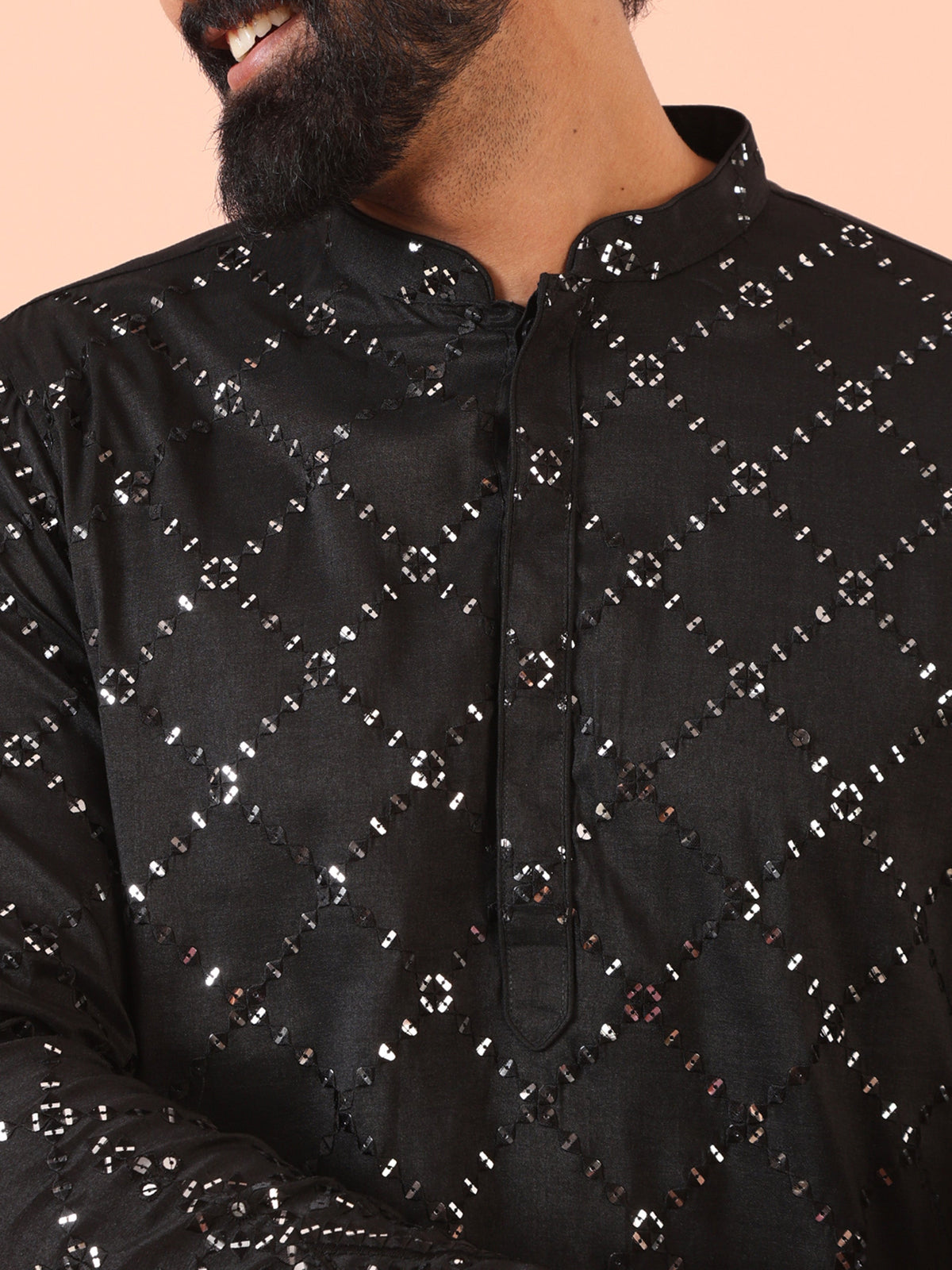Black Mirror Work Kurta â€“ Festive & Wedding Wear