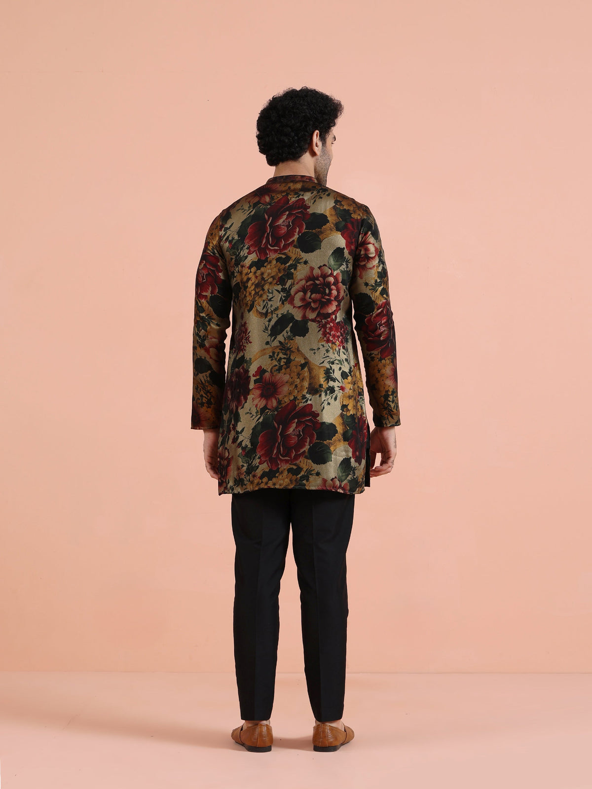 Multicolor Floral Printed Mid Kurta