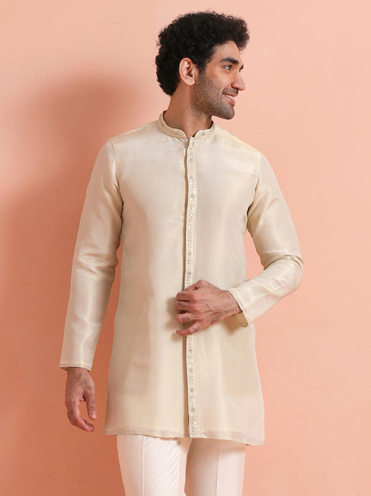 Ivory Kurta with Subtle Embroidery