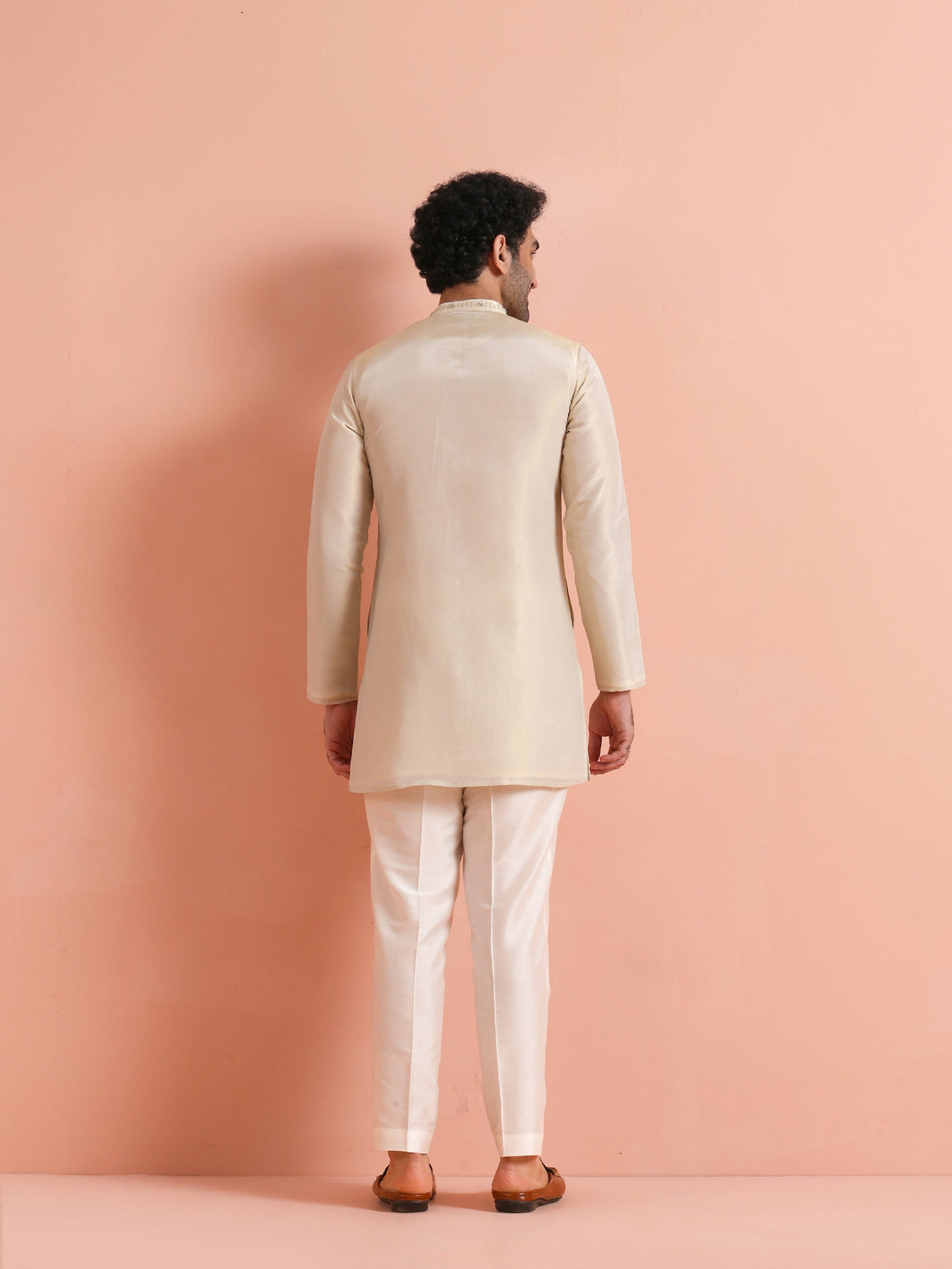 Ivory Kurta with Subtle Embroidery