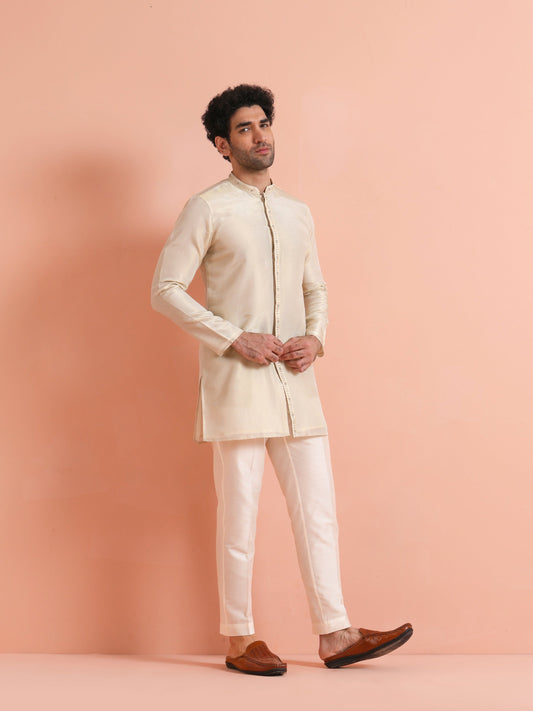 Ivory Kurta with Subtle Embroidery